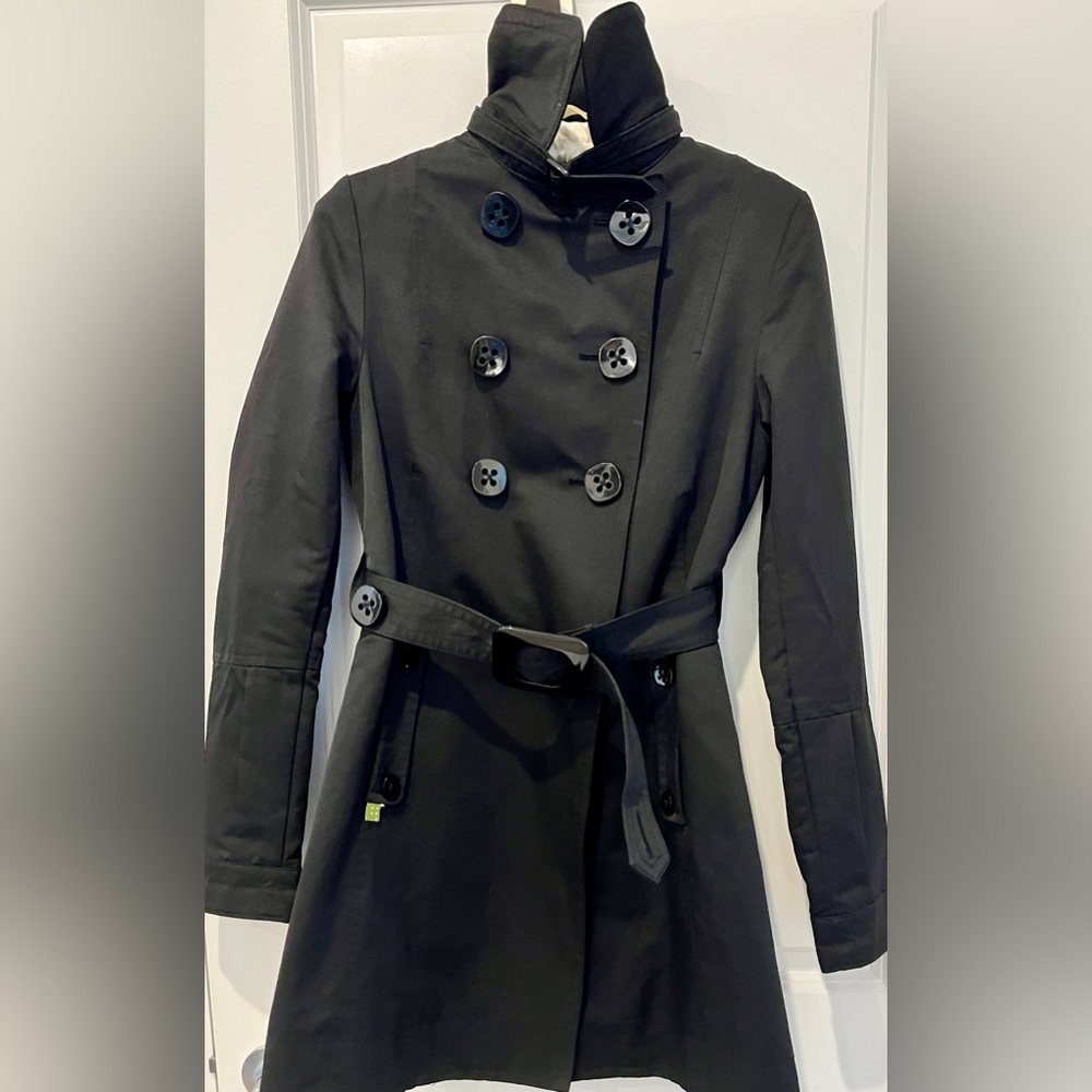 Soia & Kyo Black Trench Coat - Picture 2 of 8